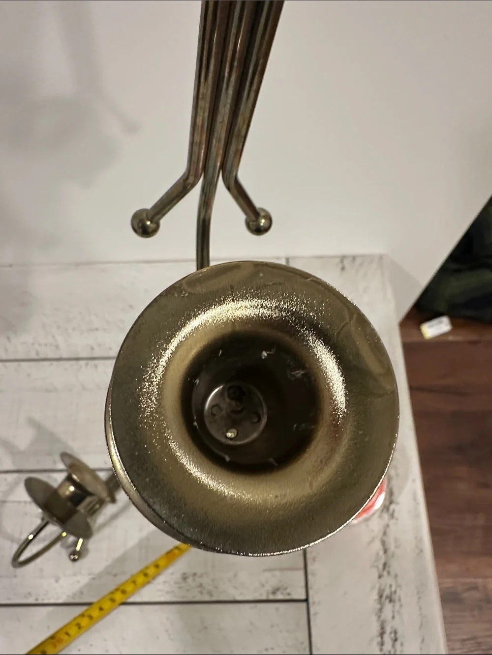 Home Interiors Wall-Mount Scroll Candle Holders in Antique Brass